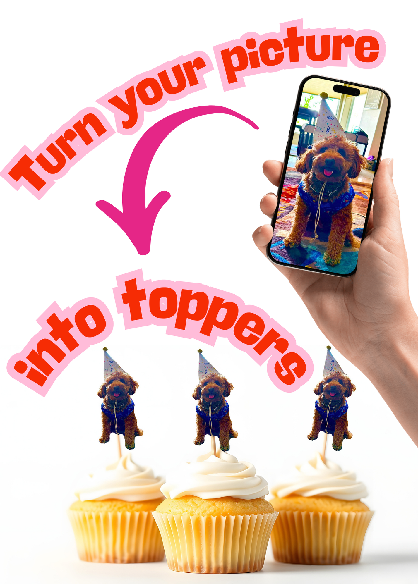 Custom photo toppers